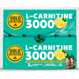 GOLDNUTRITION L-CARNITINA 3000MG LIMÃO - 20UN