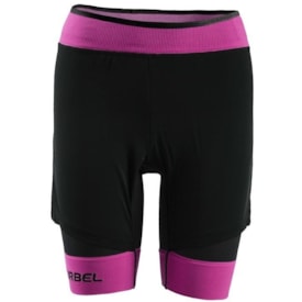 CALÇÃO LURBEL SAMBA SENHORA PRETO/ROSA