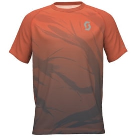 T-SHIRT SCOTT RUN KINABALU LARANJA/PRETO