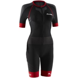 FATO DE TRAIL MULHER LURBEL PRO DUO PRETO/VERMELHO