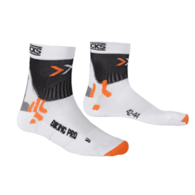 MEIAS X-SOCKS Biking Pro Socks Branco/Preto