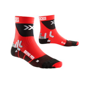 MEIAS X-SOCKS Biking Pro Socks Vermelho/Preto