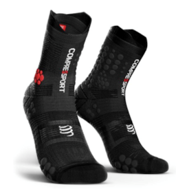 MEIAS DE TRAIL COMPRESSPORT RACING SOCKS V3.0 PRETO