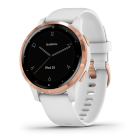 GARMIN VÍVOACTIVE 4S BRANCO E ROSA DOURADO CLARO