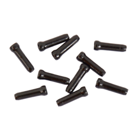 CABLE END CAPS - 10UN COR PRETO