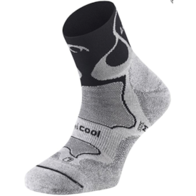 MEIAS DE TRAIL LURBEL TRACK PRETO/CINZA