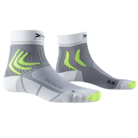 MEIAS X-SOCKS BIKE PRO MID - CINZA/BRANCO
