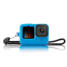 CAPA SILICONE PARA GOPRO HERO 9/10 - AZUL