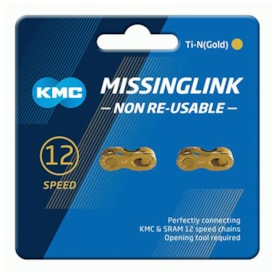 ELO CORRENTE KMC X12 Ti-N GOLD (2 PARES)