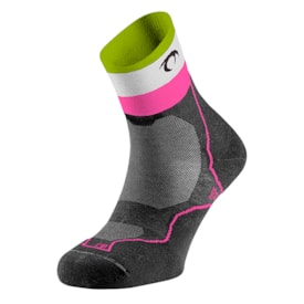 MEIAS DE TRAIL LURBEL QUIMBAYA CINZA/ROSA