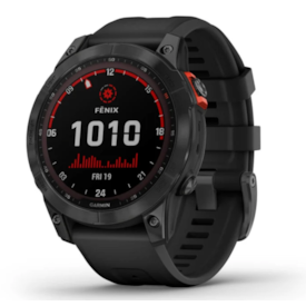 FENIX 7 SOLAR - CINZENTO ASDÓSIA COM BRACELETE PRETO