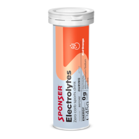 SPONSER ELECTROLYTES ZERO TUBO 10X4,5G - LARANJA VERMELHA