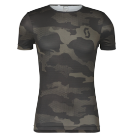 T-SHIRT SCOTT UNDERWEAR CARBON MANGA CURTA VERDE MILITAR