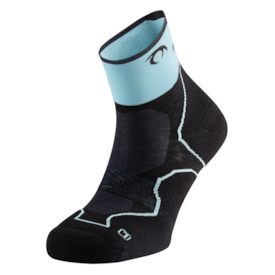 MEIAS DE TRAIL LURBEL DESAFIO THREE PRETO/AZUL CLARO