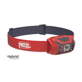 PETZL ACTIK 450 LUMENS - VERMELHO