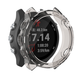 FORERUNNER 245 - CAPA PROTEÇÃO SILICONE CINZA TRANSPARENTE