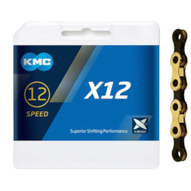 CORRENTE KMC X12 Ti-N 12-SPEED BLACK/GOLD