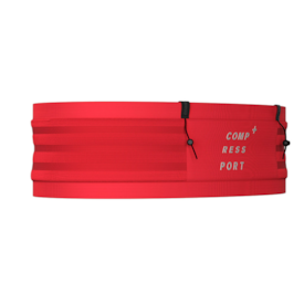 CINTO COMPRESSPORT FREE BELT PRO VERMELHO - C/ PORTA BASTÕES